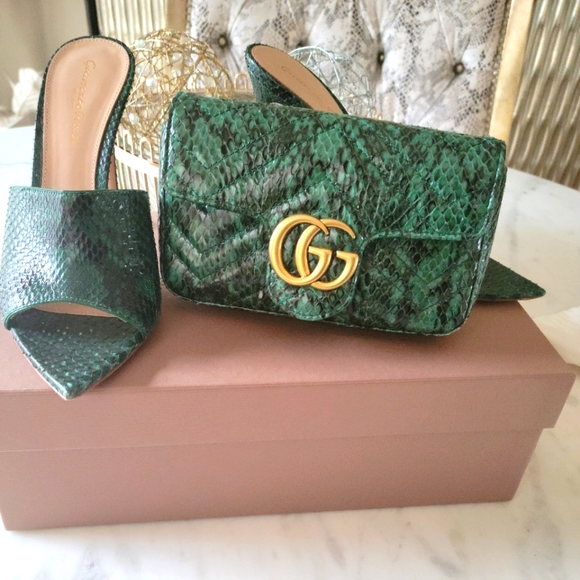 Gucci GG MarMont mini python handbag - Picture 5 of 5